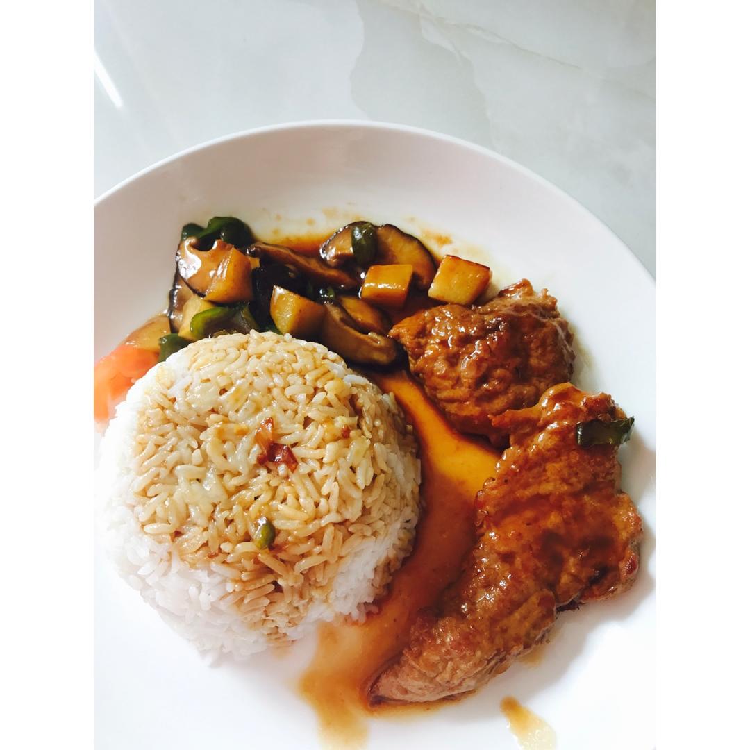 照烧猪排饭