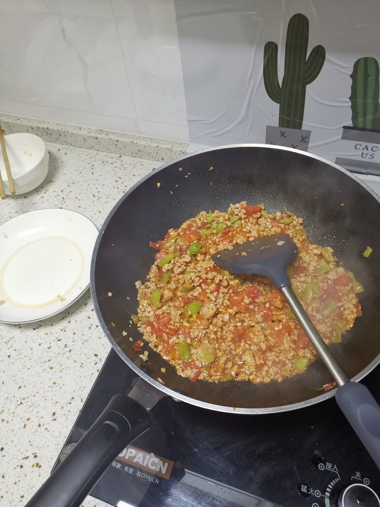 番茄肉末 （红三剁）的做法 步骤4