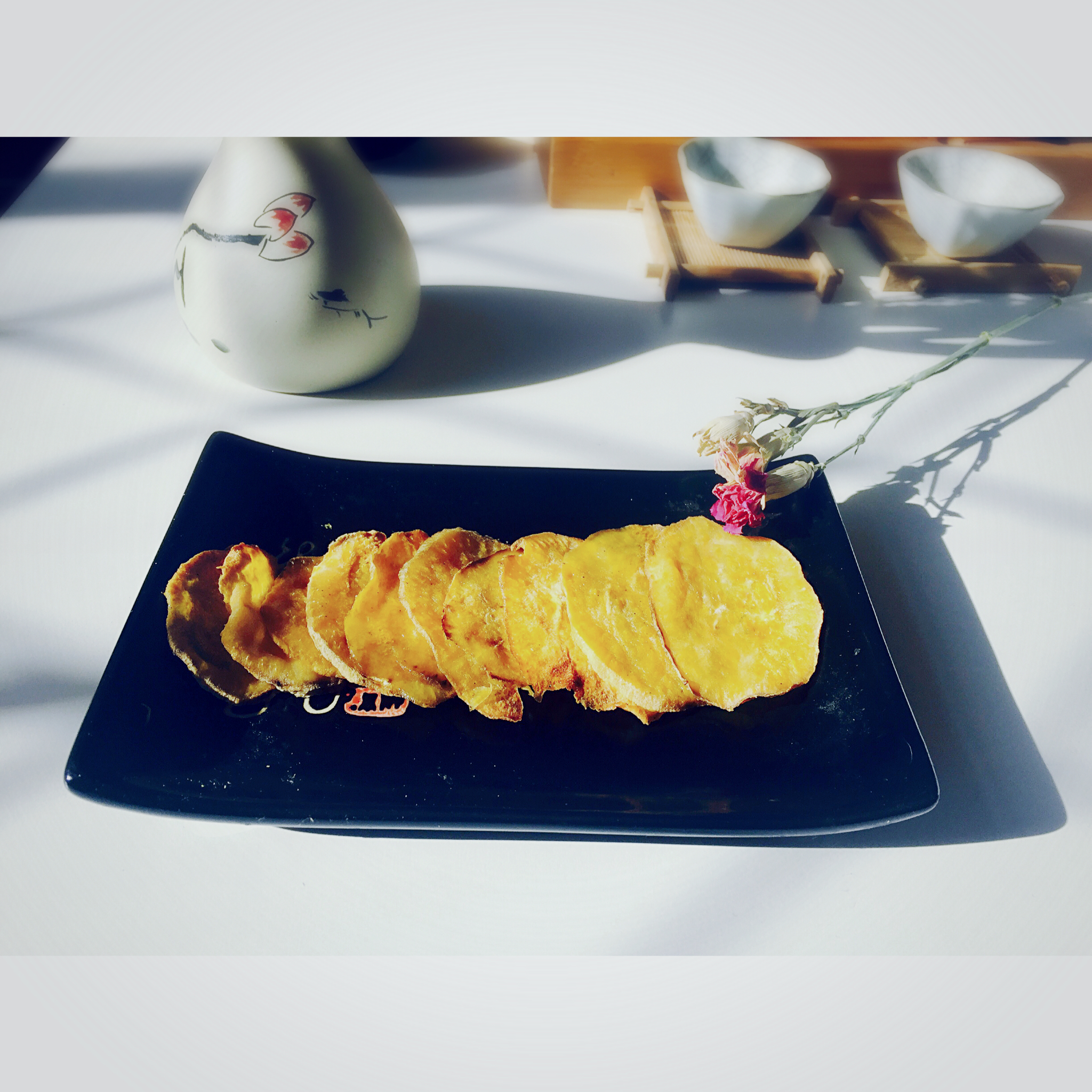 （无油烘焙）无油红薯片