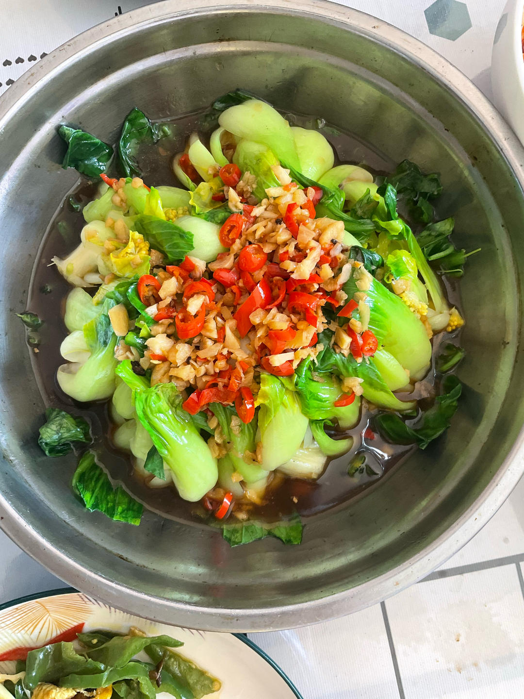 白灼油菜—年夜饭最受欢迎的素菜