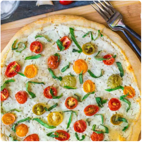 Tomato, Ricotta, and Basil Pizza的做法