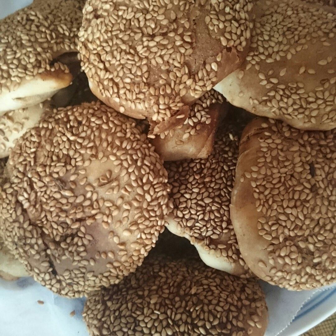 烤箱版麻酱烧饼