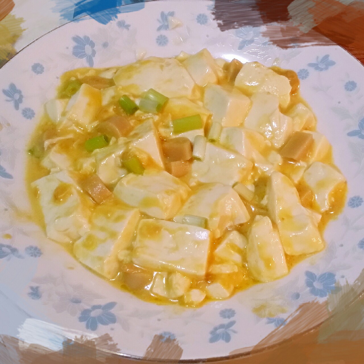 老丁的私房菜-蟹黄豆腐