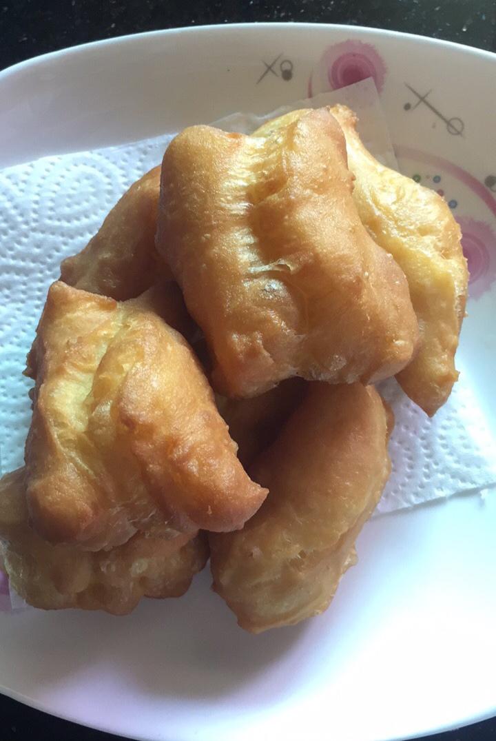 自制无泡打粉油条