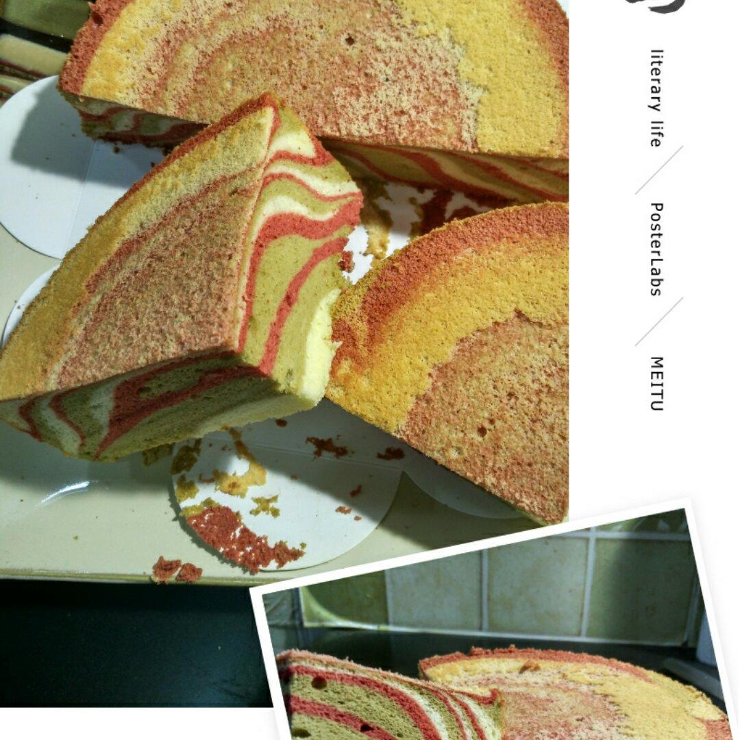 “老公”炫彩戚风蛋糕