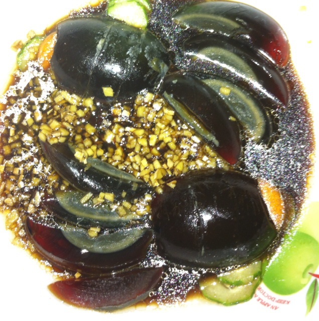 杨刘亦汐做的姜汁松花蛋