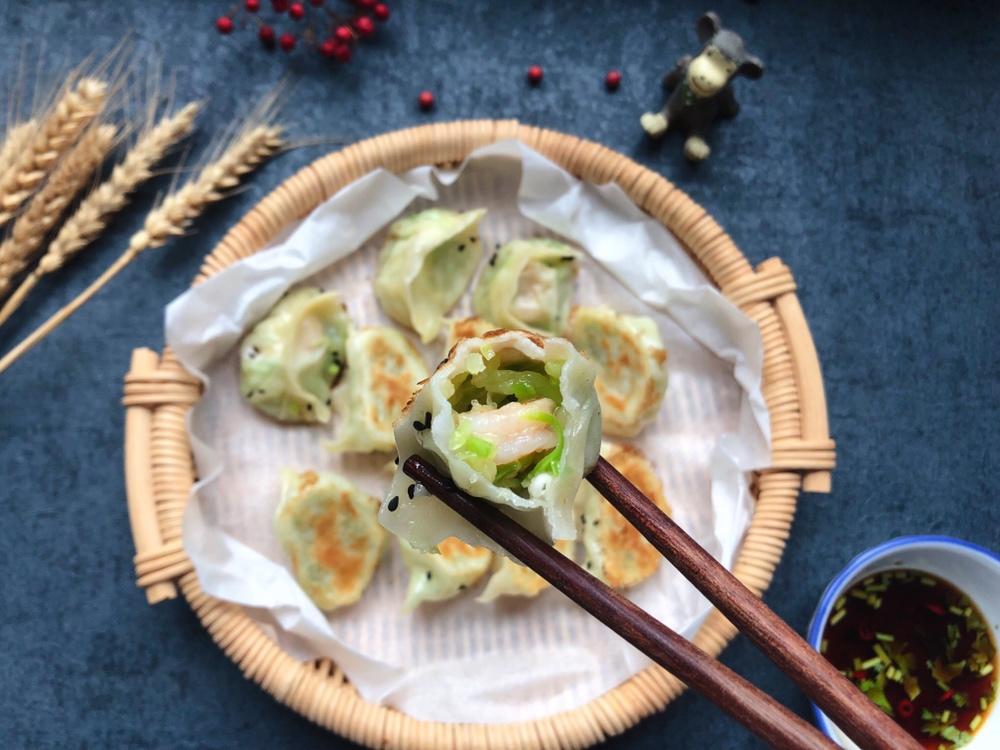 西葫虾仁煎饺