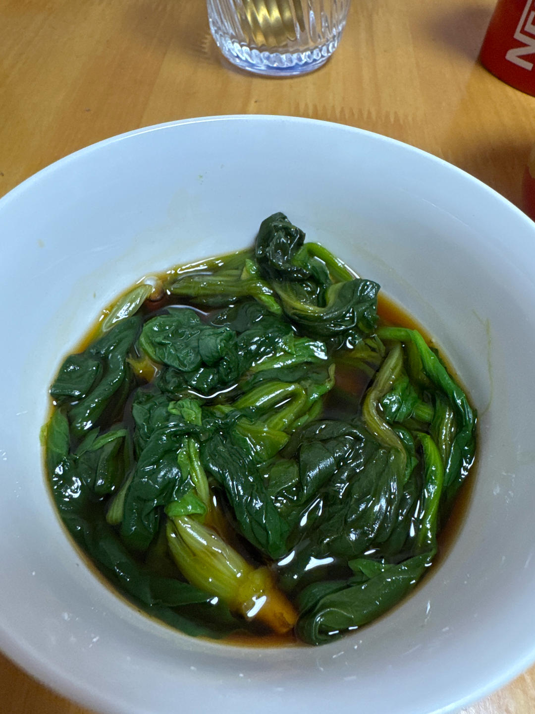 蚝油菠菜，简单又很解油腻！