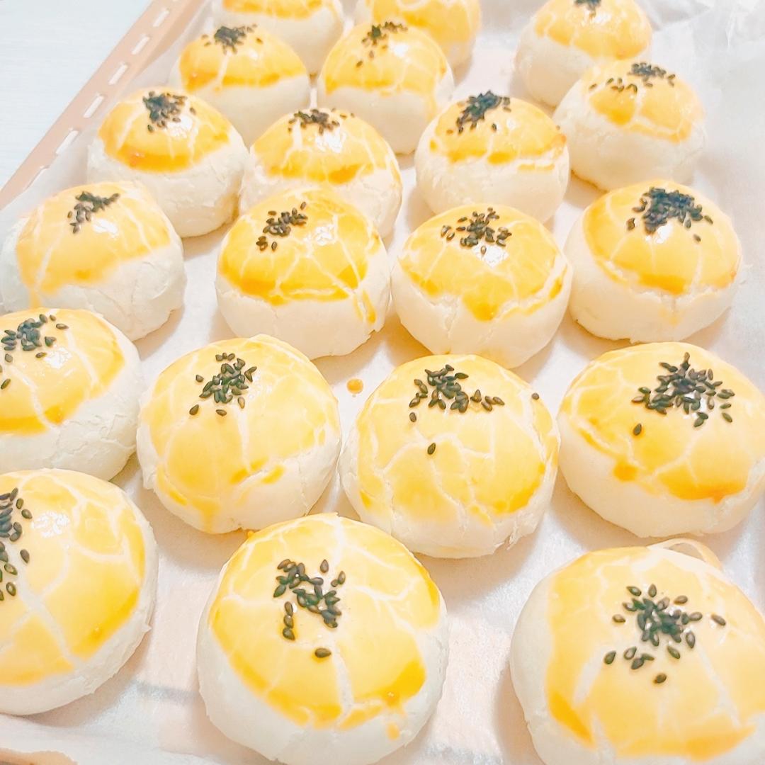 超简单 免揉 酥掉渣的蛋黄酥(超详细附全程视频)不破酥『万能酥皮』