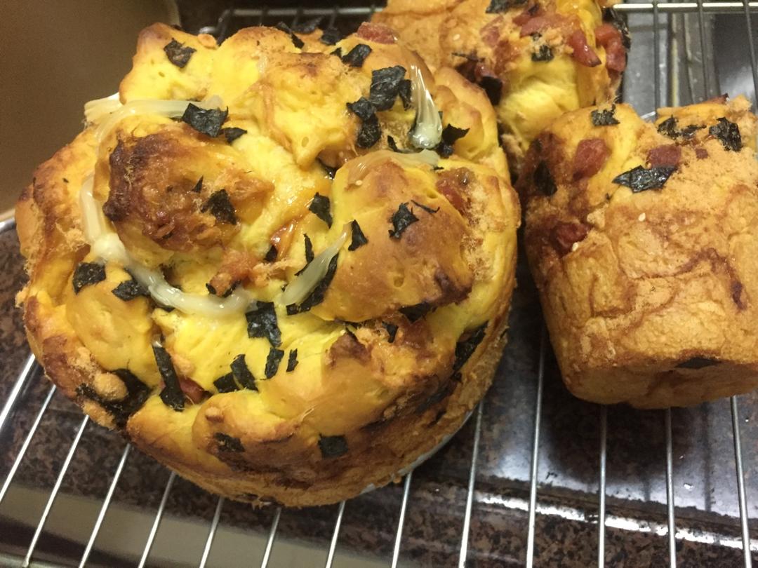 肉松手撕面包—超软会爆浆的面包哟