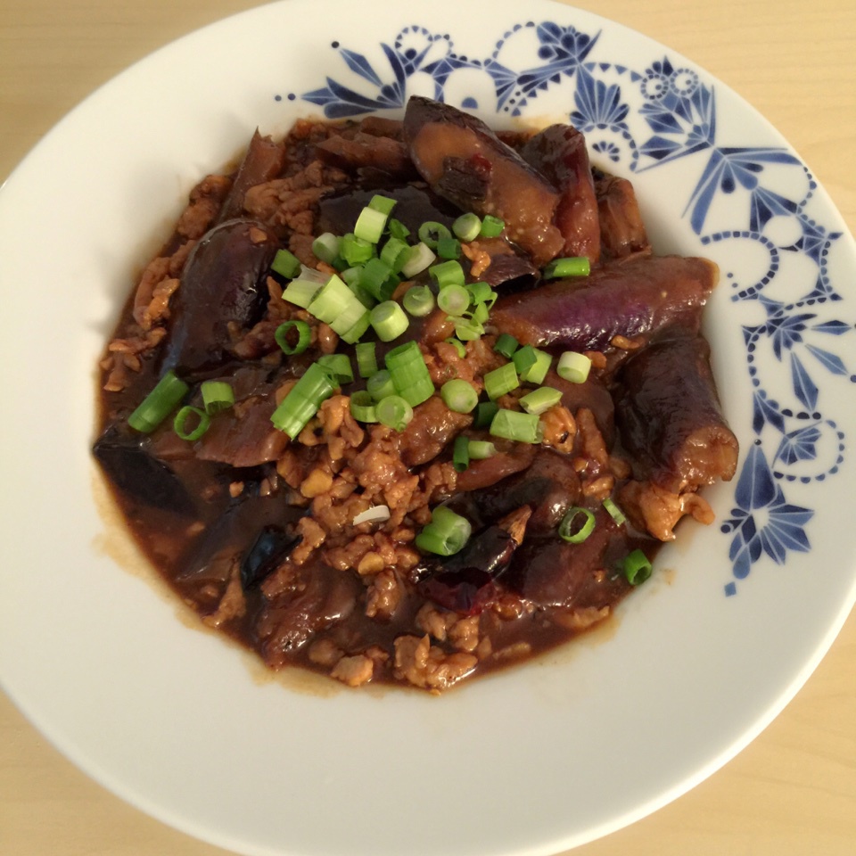 红烧肉末茄子