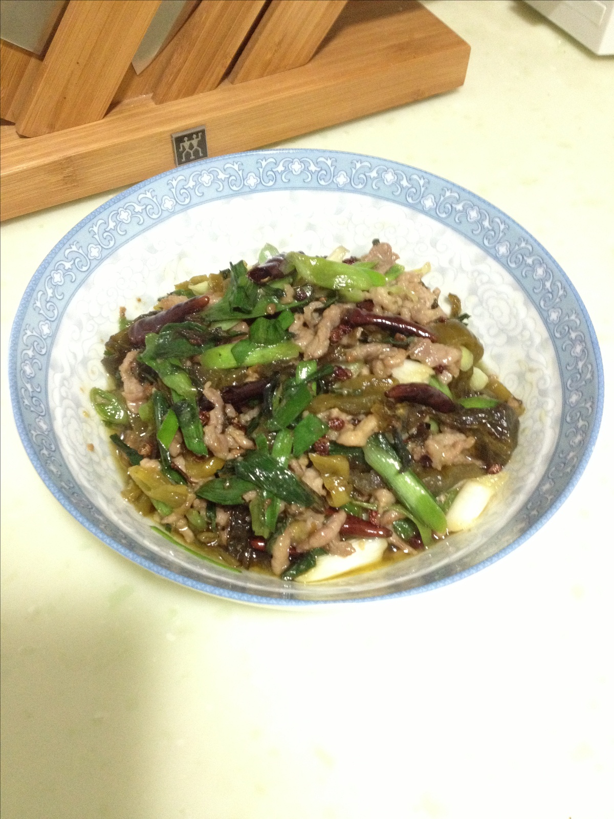 酸菜炒肉丝