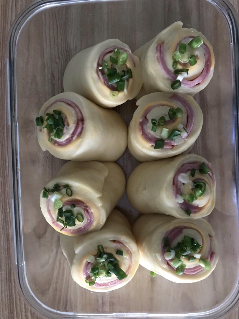 火腿芝士面包卷