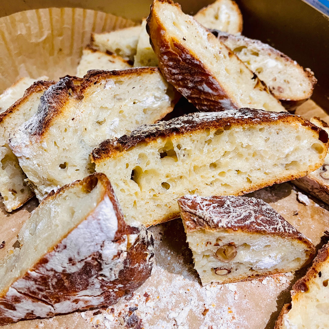 欧包的秘密（免揉/大孔洞/核桃/超简单）