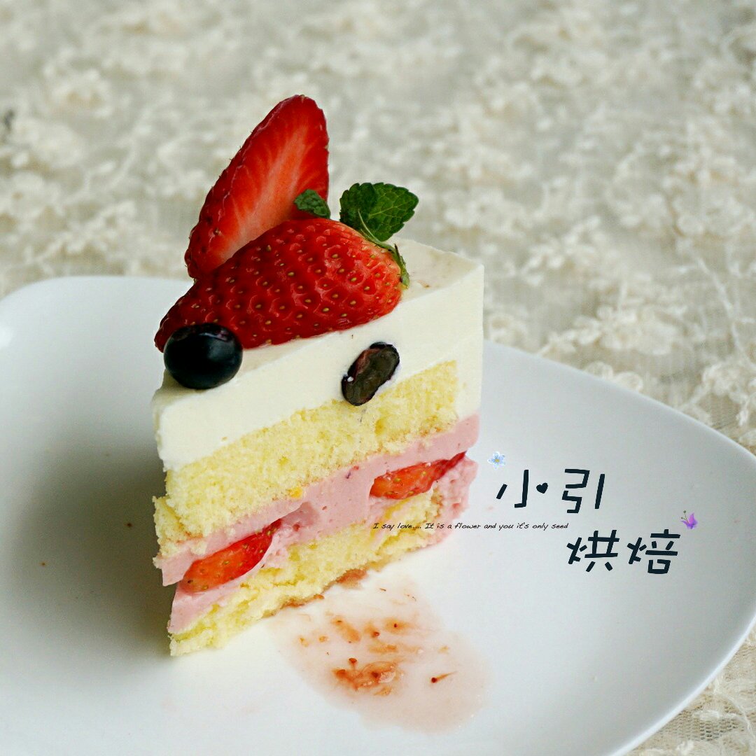 草莓双色慕斯(宝宝蛋糕)