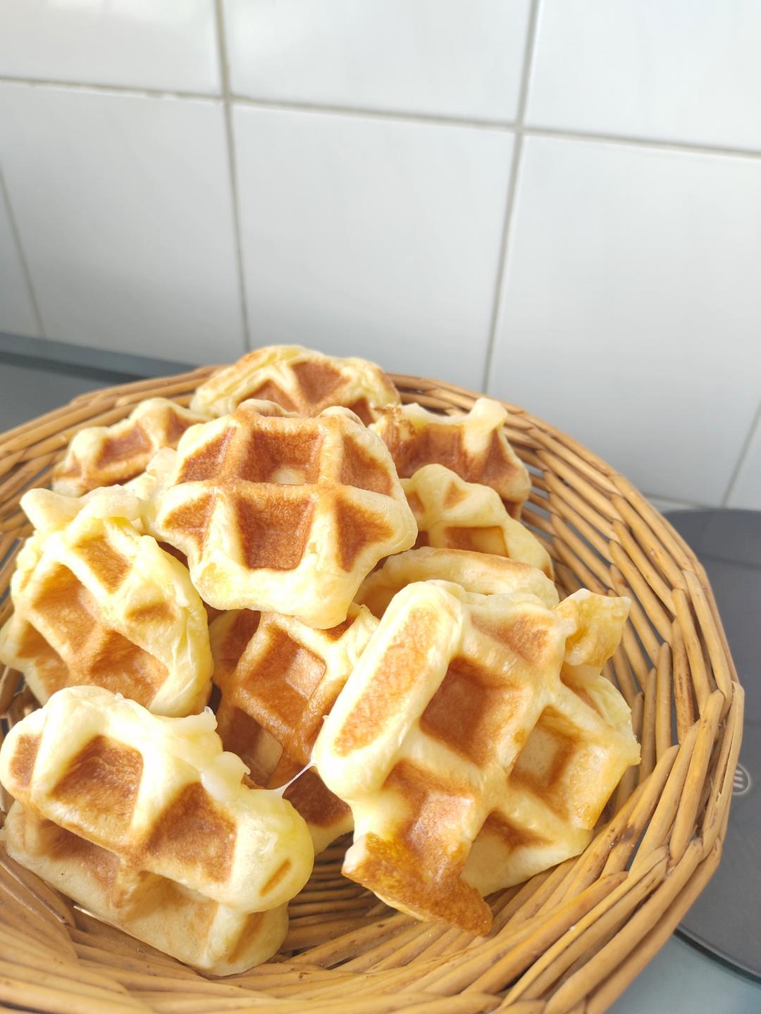 紫薯奶酪华夫饼