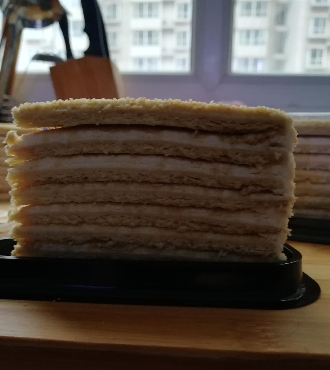 俄罗斯蜂蜜蛋糕   千层蛋糕【又名提拉米苏】