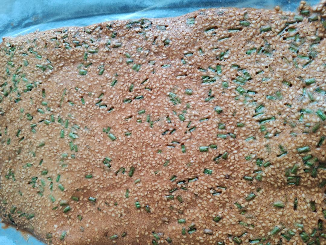 咸香酥脆❗️越吃越香❗️🔥香葱肉松薄脆饼❗️