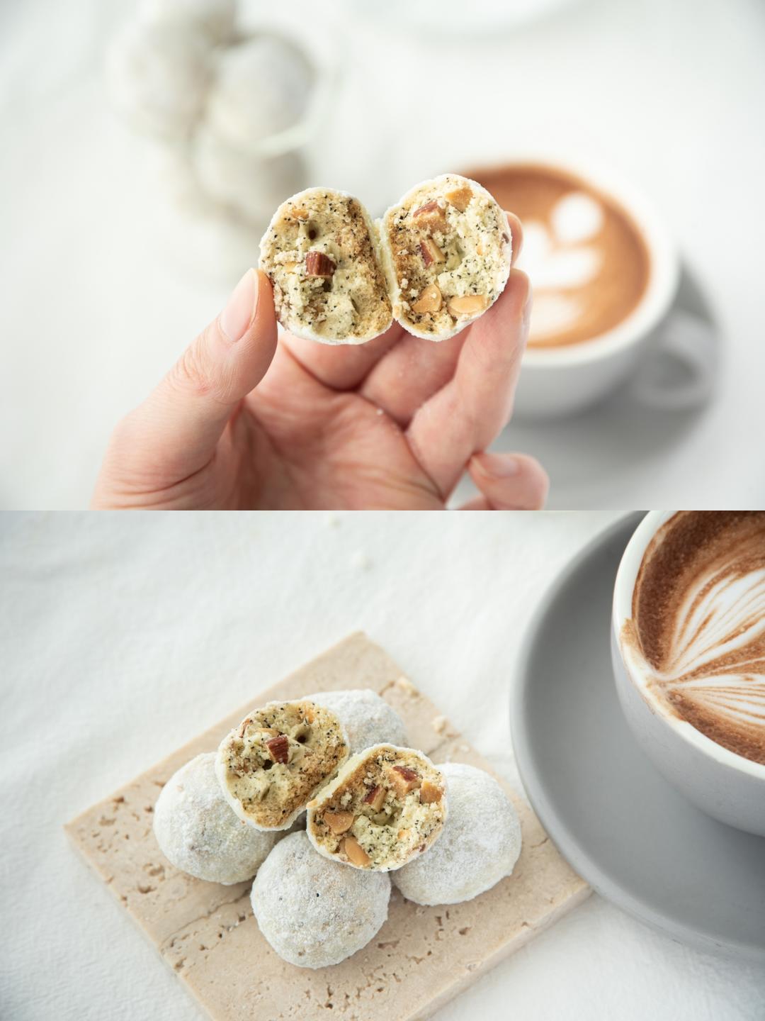 预备役爆款🔥伯爵茶橙皮雪球饼干