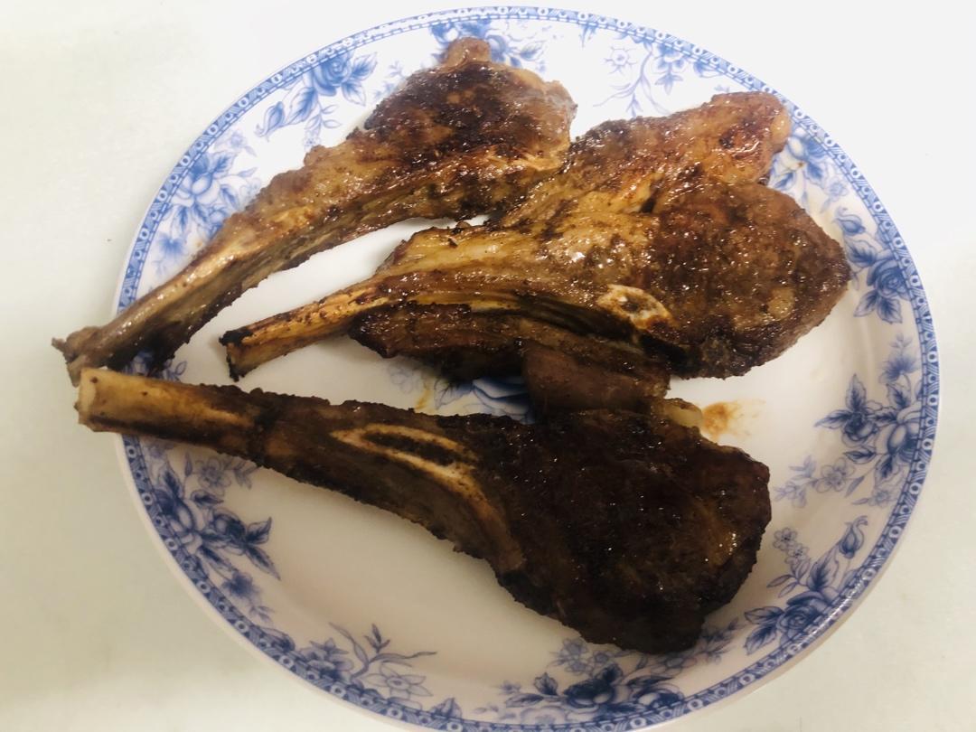 超简单 空气炸锅烤羊排
