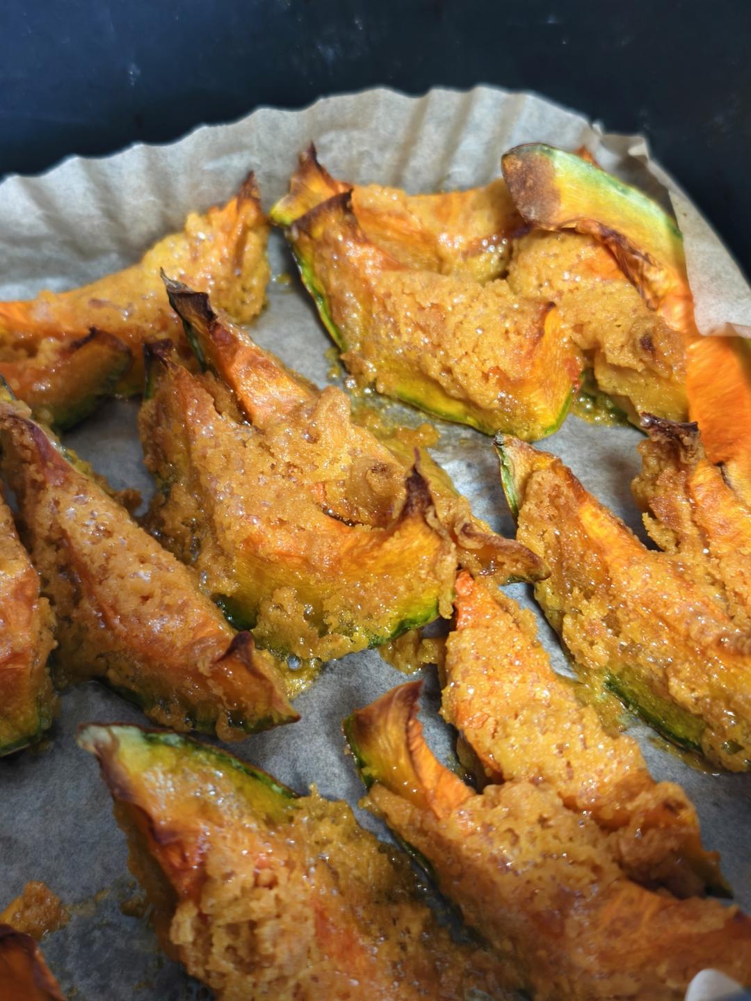 咸蛋黄焗南瓜（空气炸锅版）