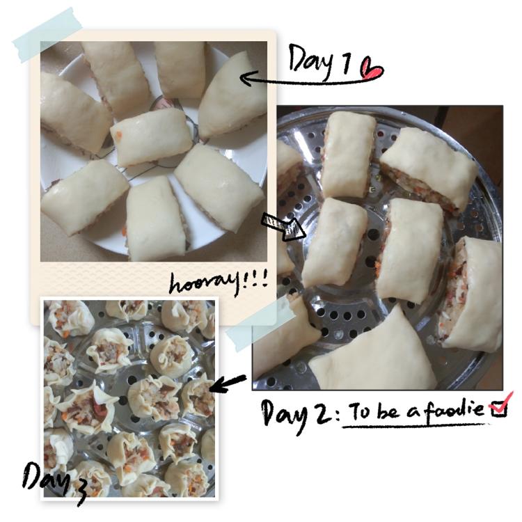 第一次做烧麦和糯米卷