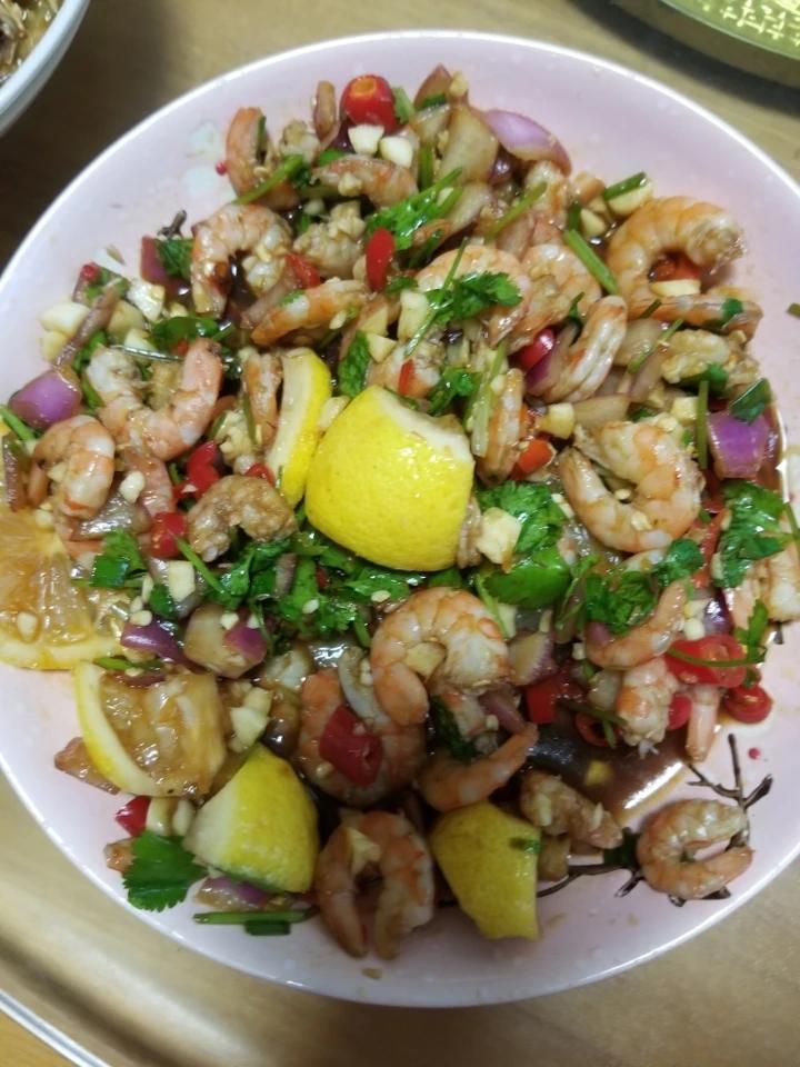 泰式柠檬虾