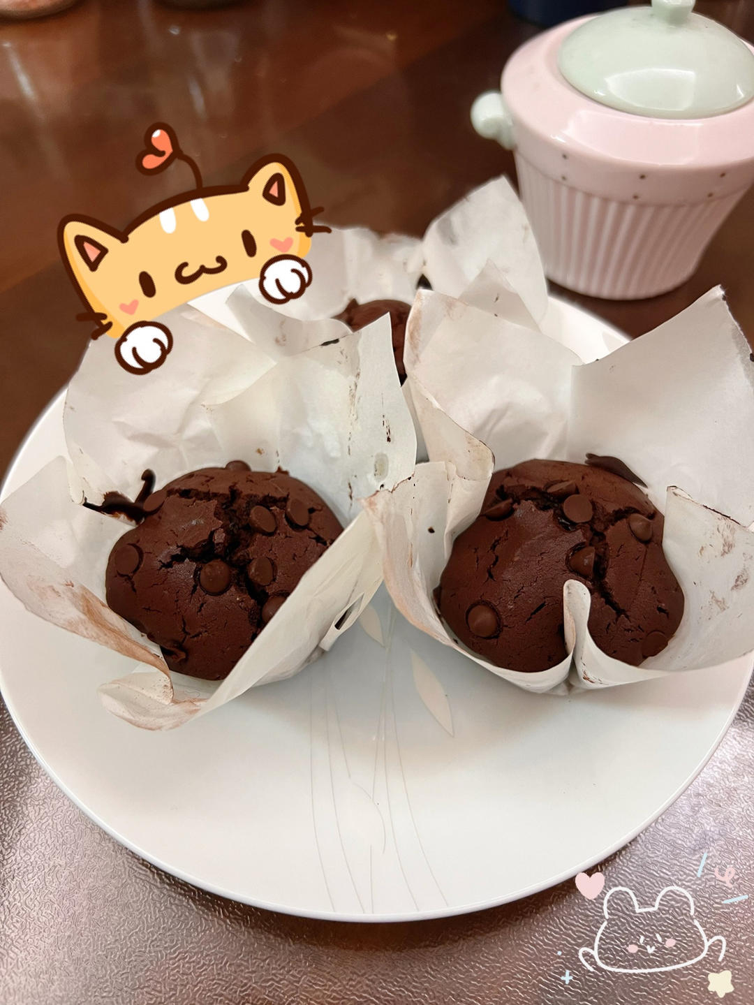 超简单的星巴克巧克力麦芬~~更新啦~无需打发
