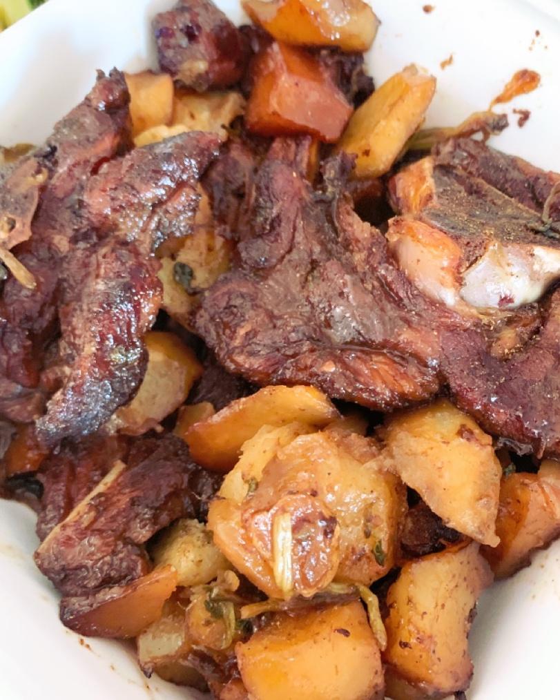 家庭烤箱烤羊排