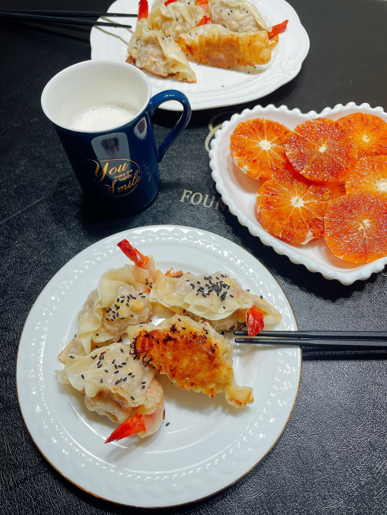 黑虎虾煎饺的做法