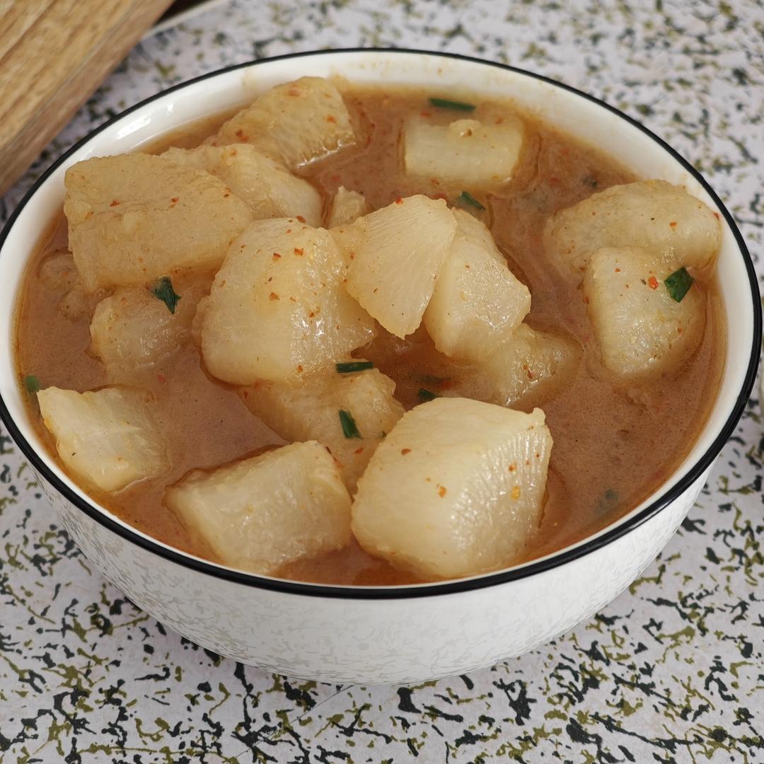 炖白萝卜（先炖后炒）低脂