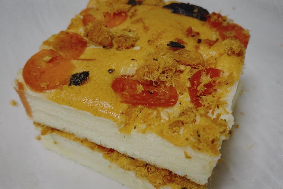 芝麻香葱肉松蛋糕（咸味）