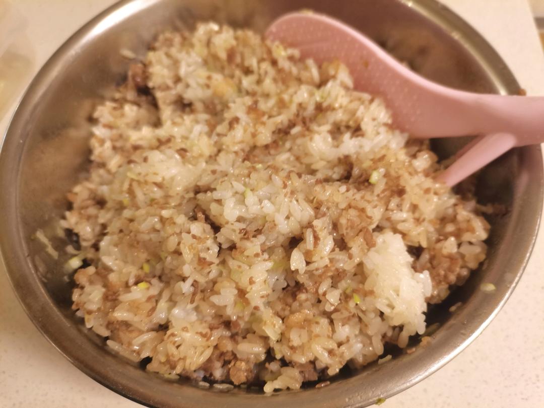 懒人的～糯米肉沫卷