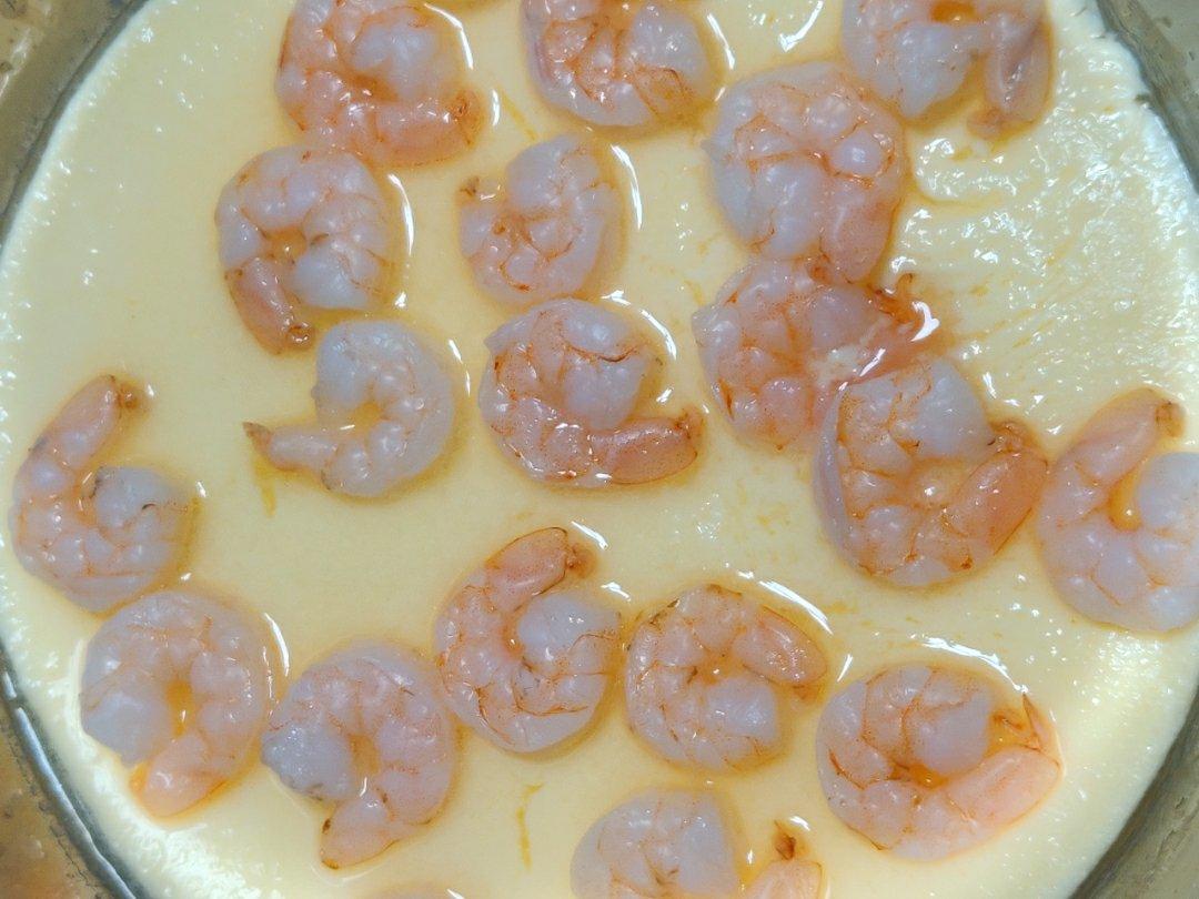 滑嫩的虾仁蛋羹