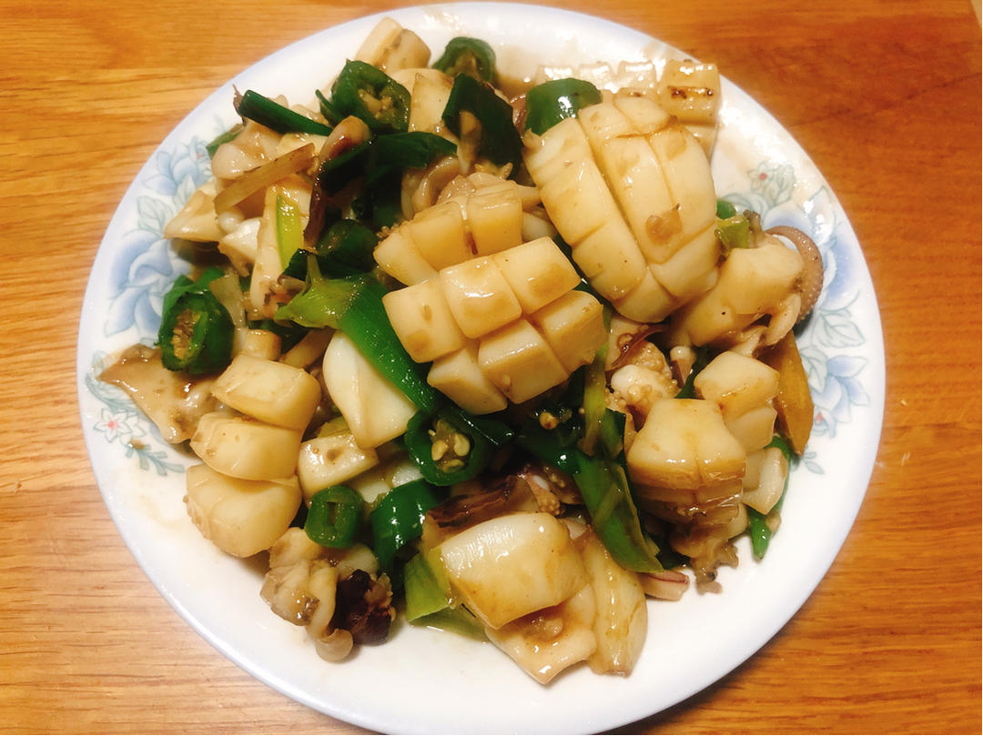 爆炒墨鱼 最好的下酒菜