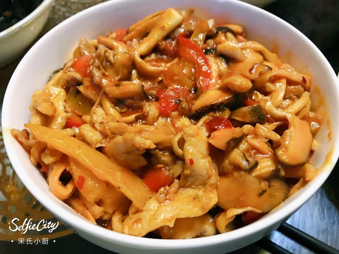 杏鲍菇的鱼香肉丝￨不放一滴水