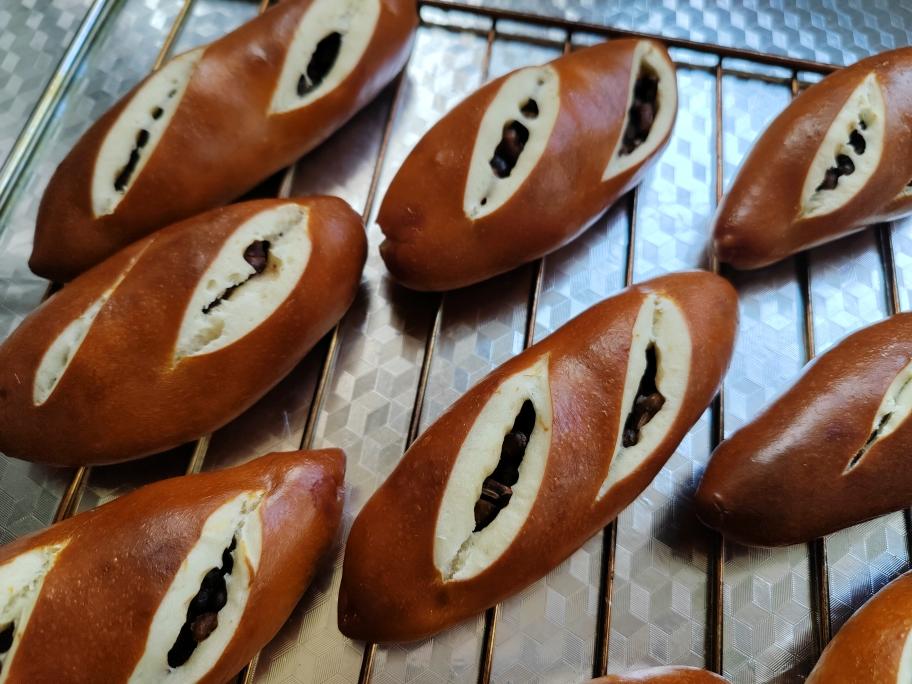 德式碱水面包｜红豆碱水面包｜0糖低卡｜超快手｜免发酵｜免手套膜｜免冷冻