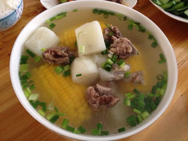 山药玉米排骨汤