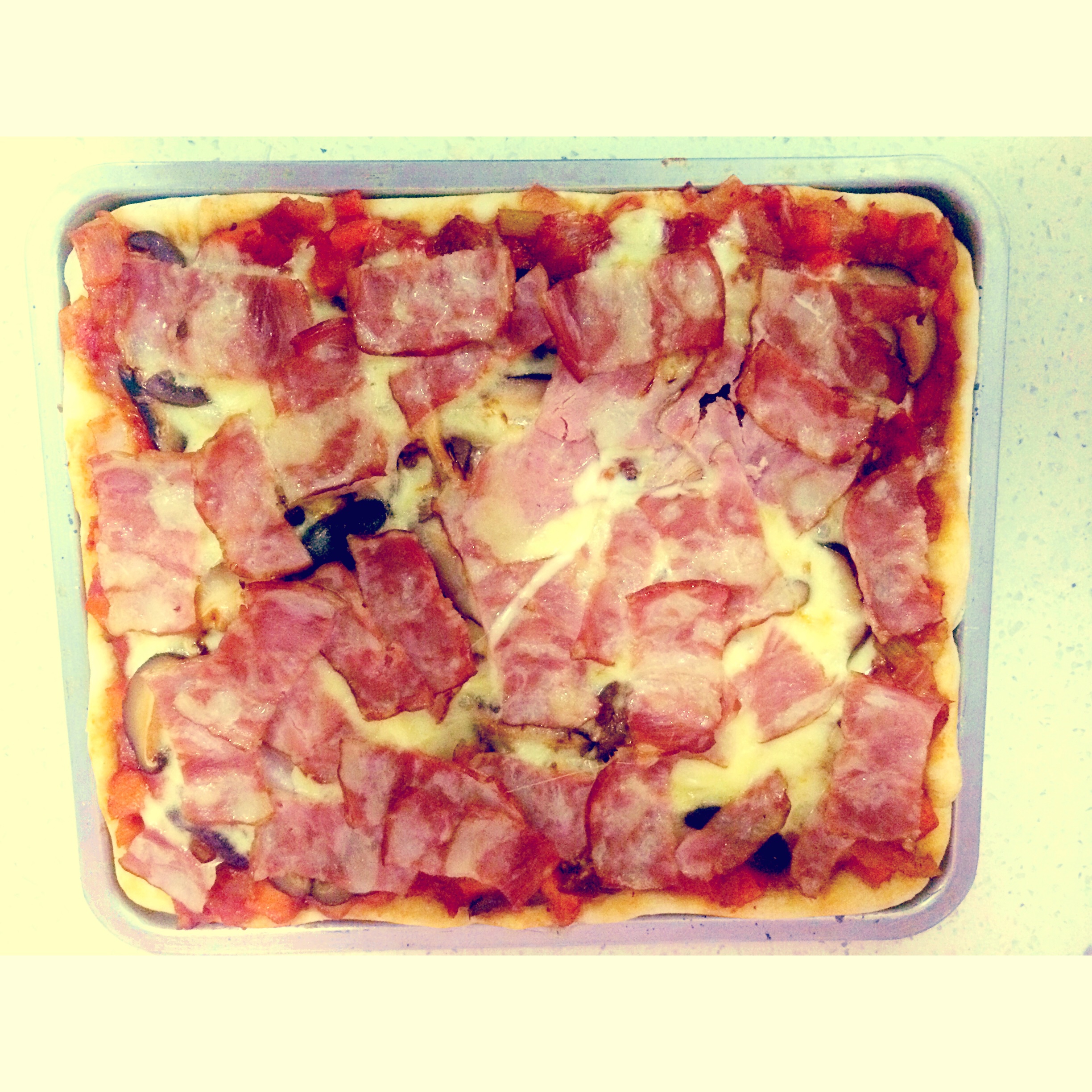 芝士培根火腿披萨Pizza