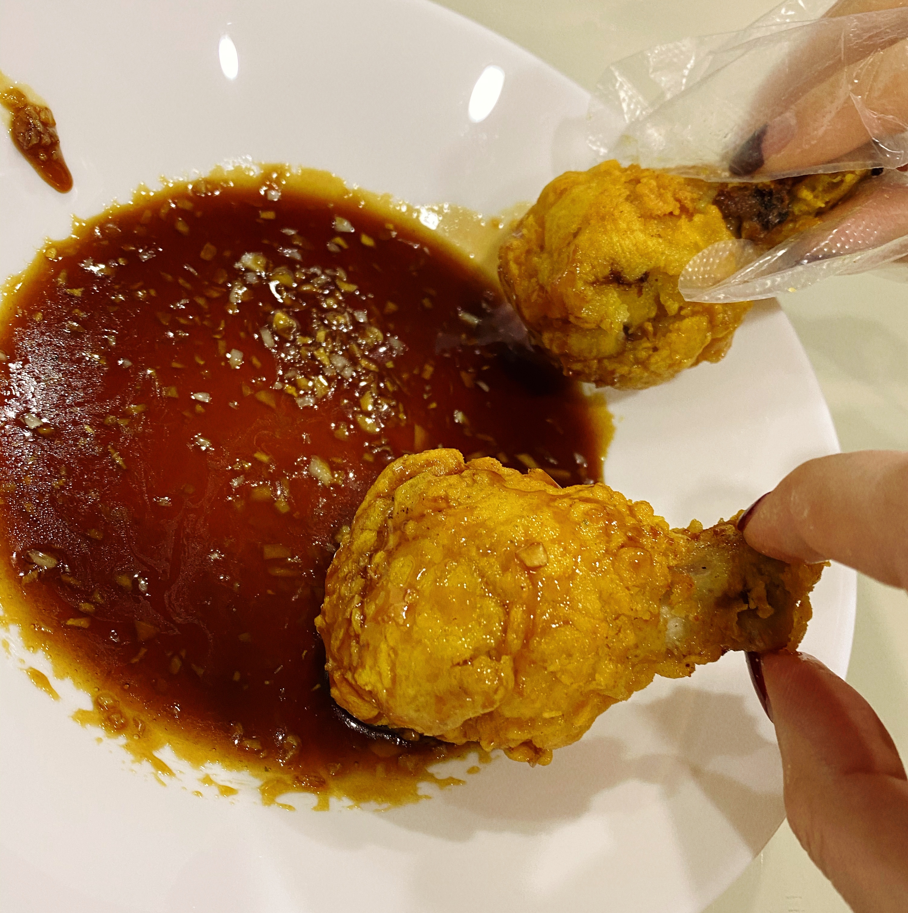 韩国蜂蜜黄油蒜香酱油炸鸡