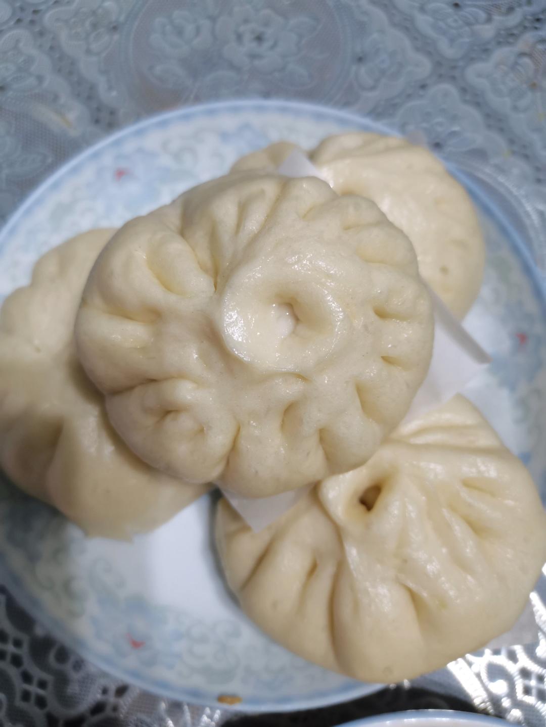 冬天蒸包子，简单快速，松软好吃，配方实用，一次发酵