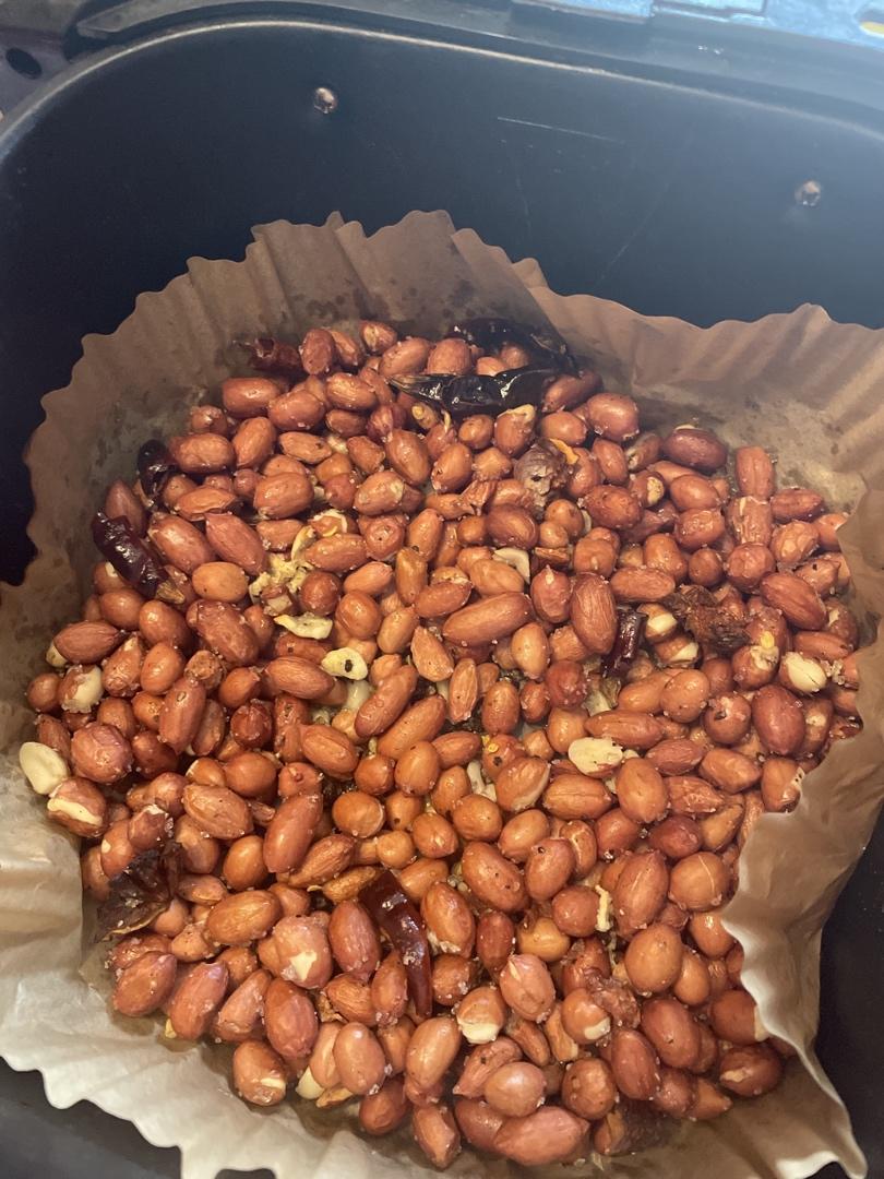 空气炸锅做盐焗花生米