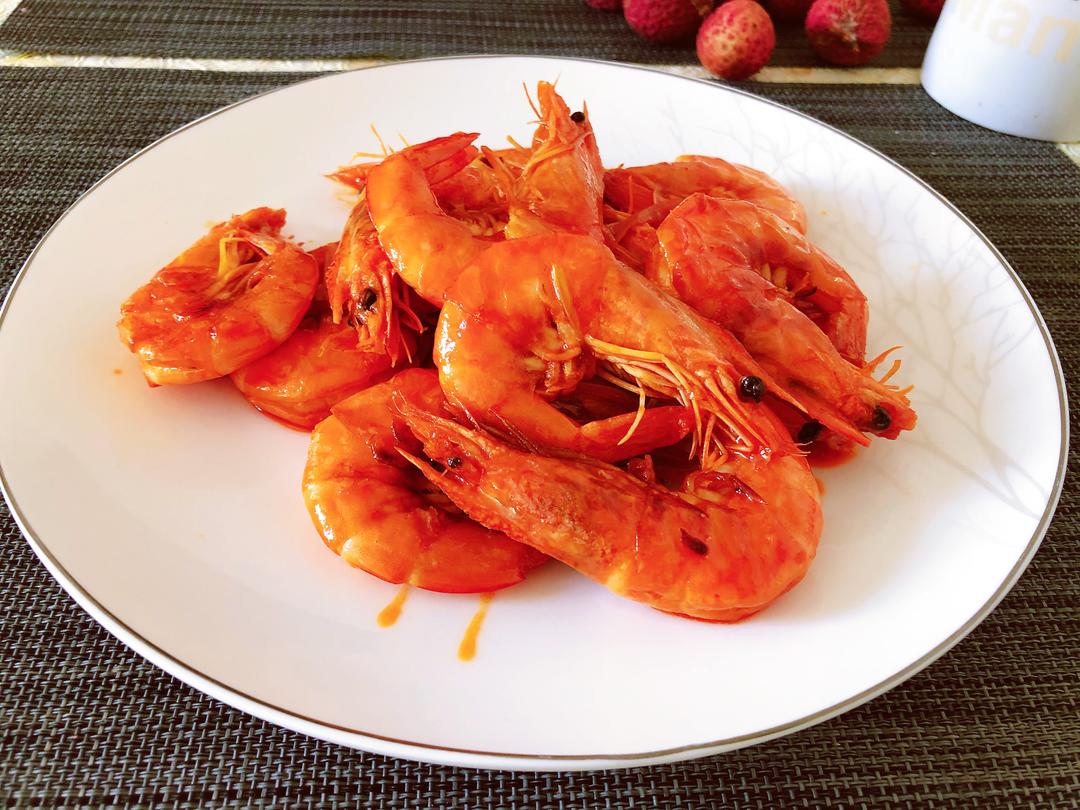 茄汁大虾的做法