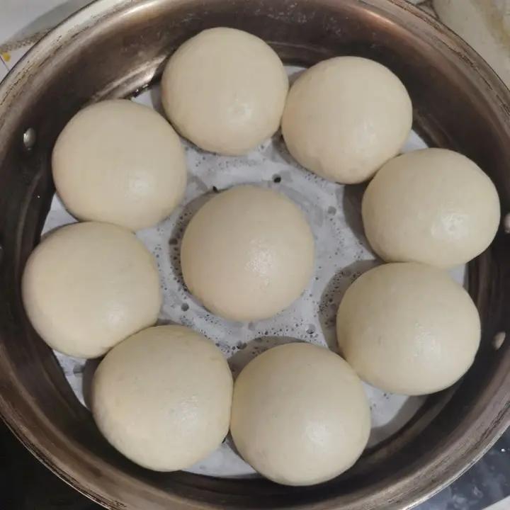 无油无糖松软的全麦馒头