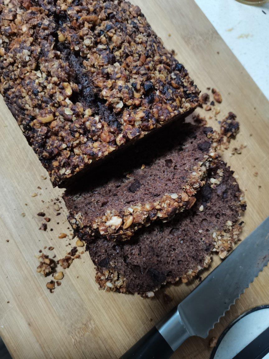 摩卡花生酥全麦快手面包丨健康·烘焙