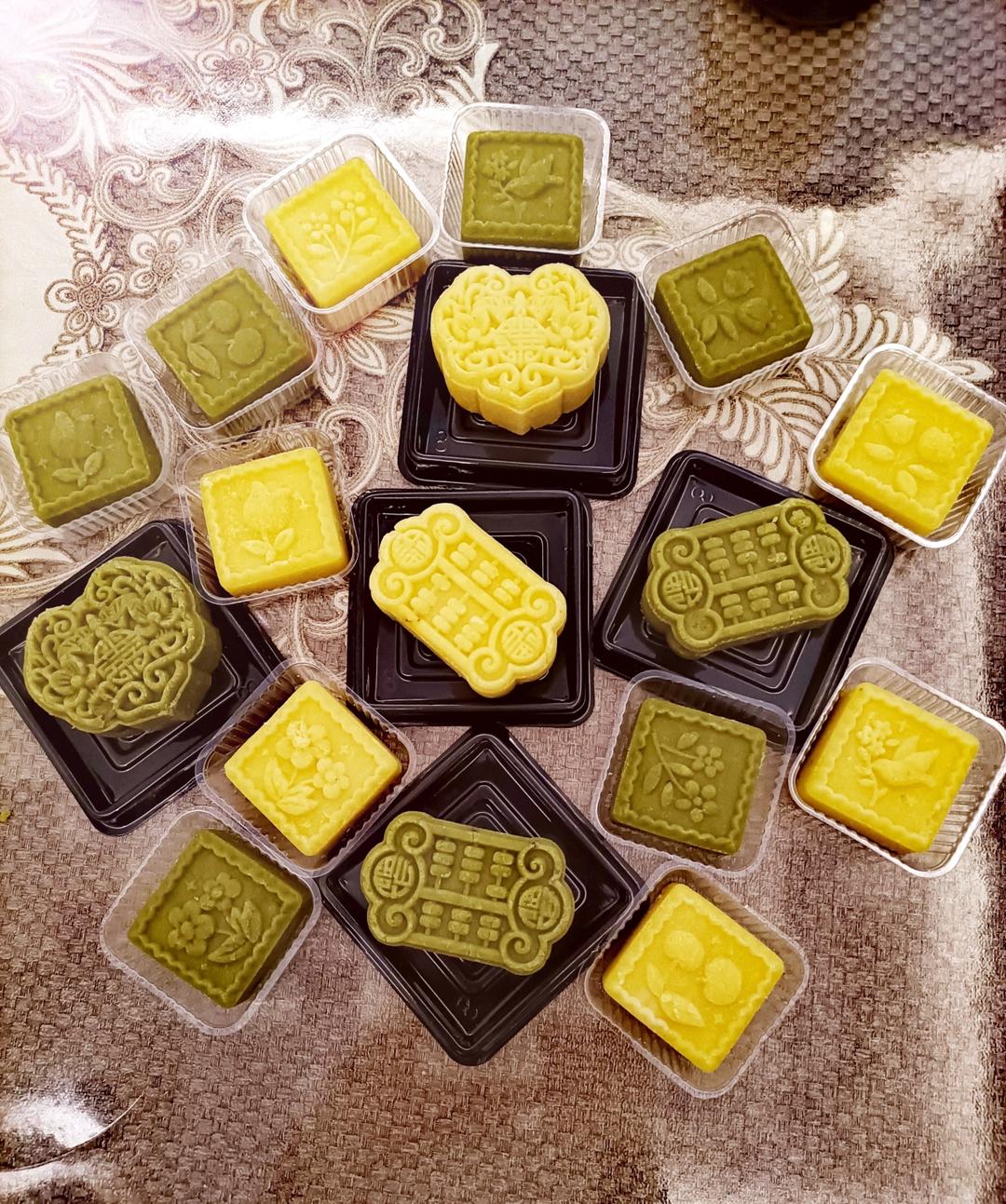 奶香绿豆糕（无豆腥味，超快手不麻烦）