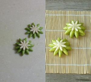 抹茶菊花卷的做法 步骤9