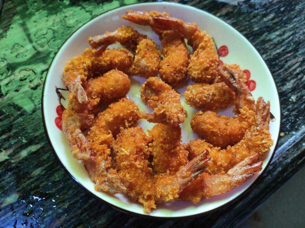 面包糠炸虾