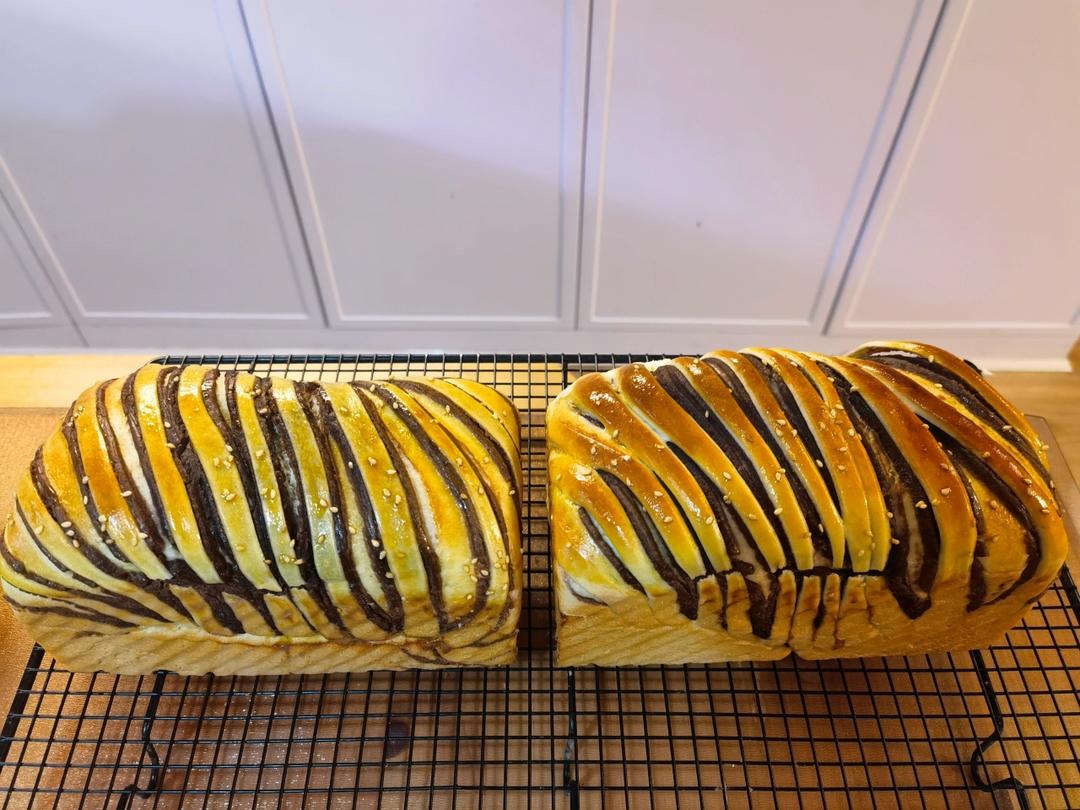 一次成功的豆沙吐司面包