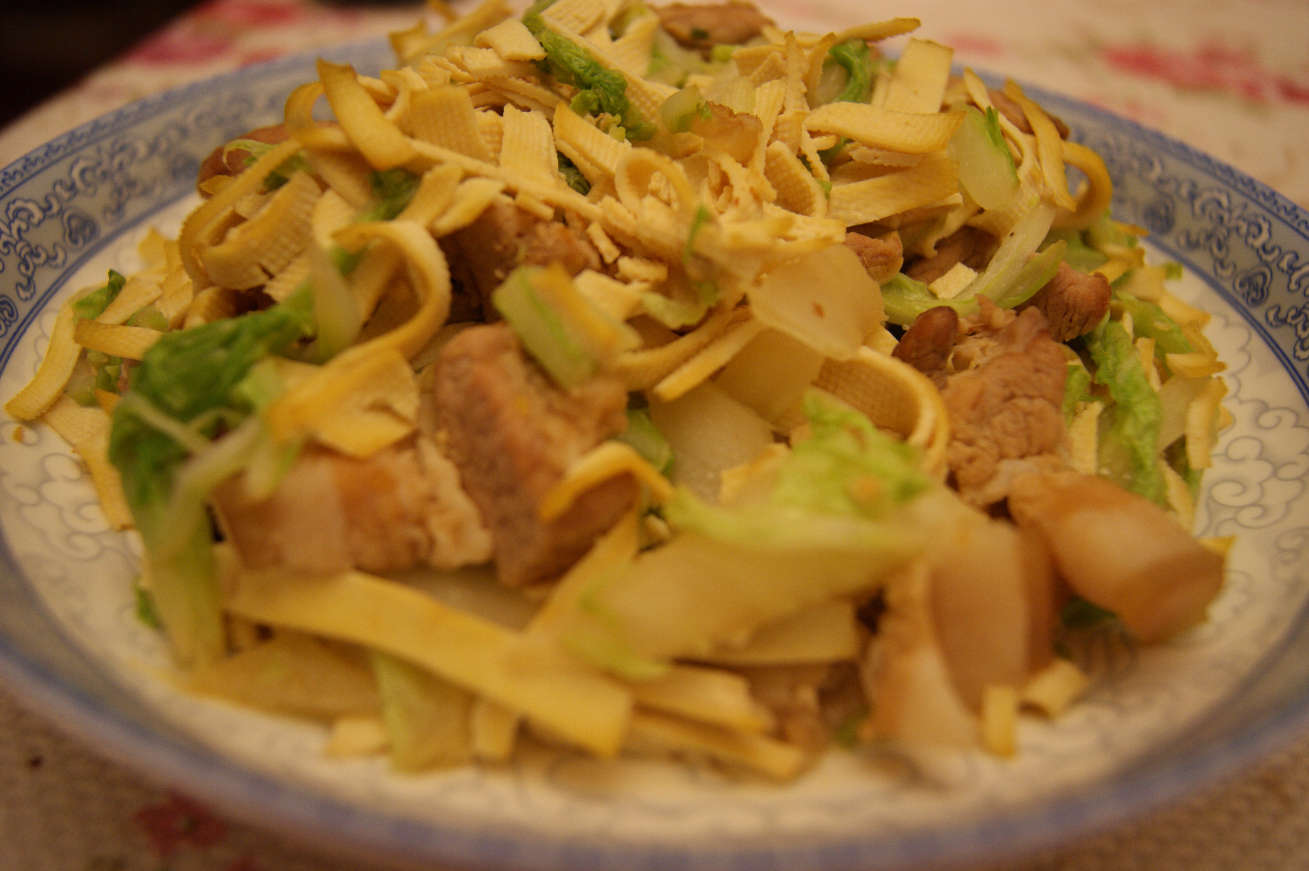 百叶炒肉丝